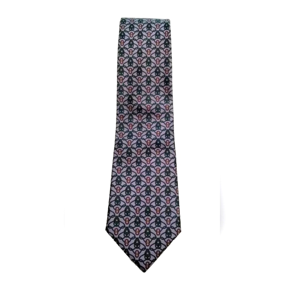 Izod Silk Tie Vintage Geometric Pattern - Picture 1 of 2